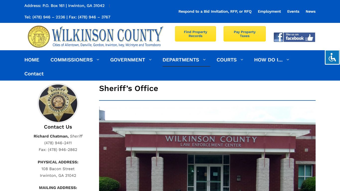 Sheriff’s Office – Wilkinson County